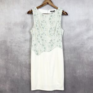 Nikibiki Womens Sheath Dress Size Medium Paisley Lace Wedding Guest Brunch Party